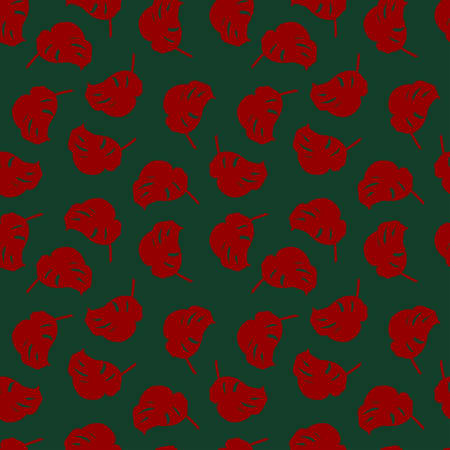 seamless pattern of Monstera leaves.のイラスト素材