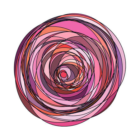 decorative flower. eps 10 vector stock illustration.のイラスト素材