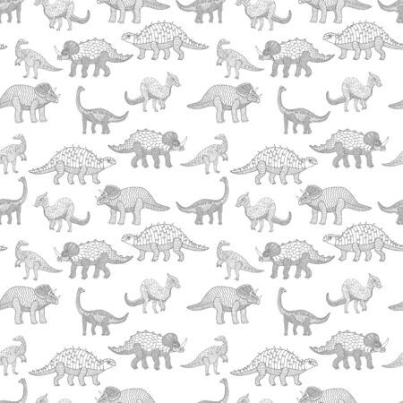 dinosaur seamless pattern.のイラスト素材