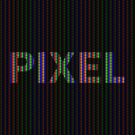 Pixel Rounded rectangles seamless pattern. Television pixels are close.