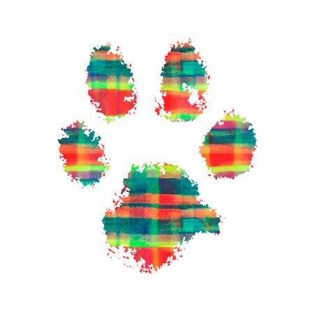 dog footprint Vector illustrationのイラスト素材