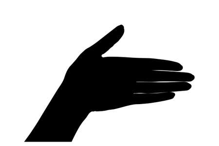 Women's hands, nails. Vector stock illustration.のイラスト素材