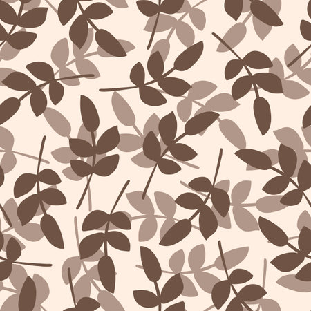 Leaves seamless pattern Vector stock illustration.のイラスト素材