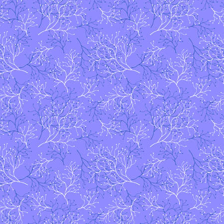 Decorative branches seamless pattern.のイラスト素材