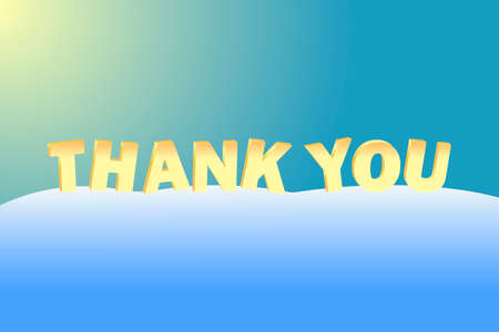 Thank you - card. Vector stock illustrationのイラスト素材