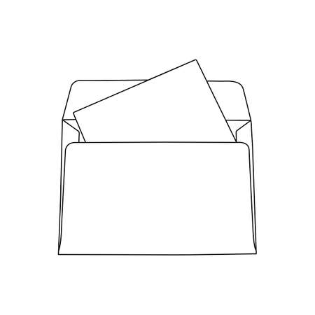 Postal envelope.のイラスト素材