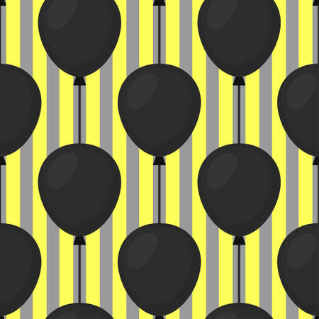 Air balloons seamless pattern. Vector stock illustration.のイラスト素材