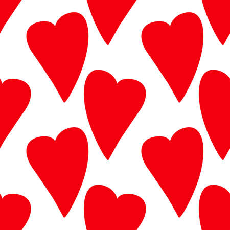 Hearts seamless pattern for Valentine's Day. Vector stock illustration