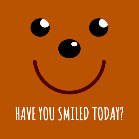 Have you smiled today? Vector stock illustration eps10.のイラスト素材
