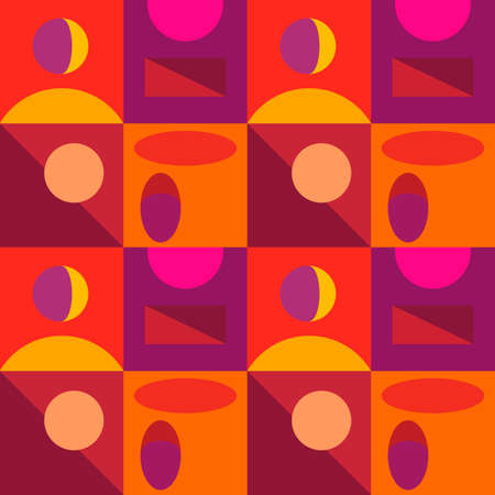 Seamless geometric background. Vector stock illustration.のイラスト素材