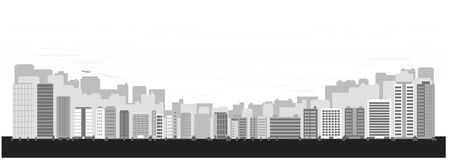 Lots of buildings,Background materialのイラスト素材