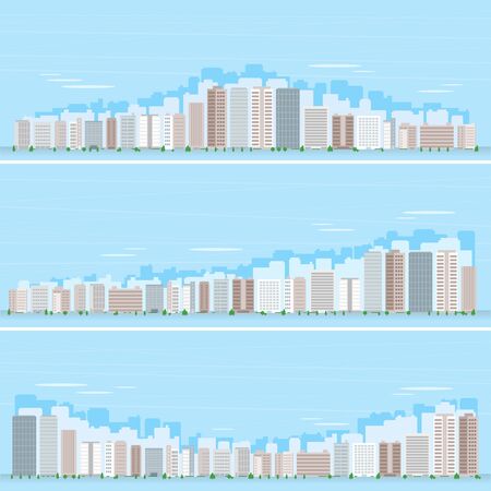 Lots of buildings,
Background materialのイラスト素材