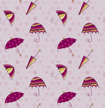Umbrella seamless backgroundのイラスト素材