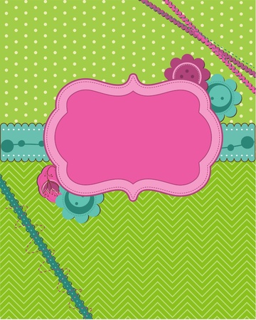 Greeting card with place for your text or photoのイラスト素材