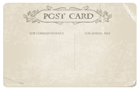 Antique postcard in vector - see more in my profileのイラスト素材