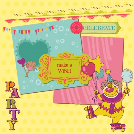 Scrapbook Design Elements - Birthday Party Child Set のイラスト素材