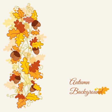 set of decorative Autumn branches - for scrapbook and design のイラスト素材