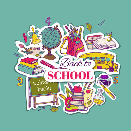 Back to School Backgroundのイラスト素材