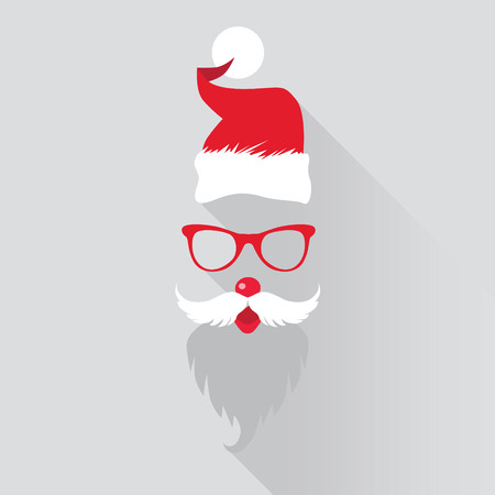 Christmas Retro Santa Card - in vectorのイラスト素材