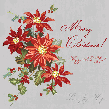Christmas Retro Card - with place for your text - in vectorのイラスト素材
