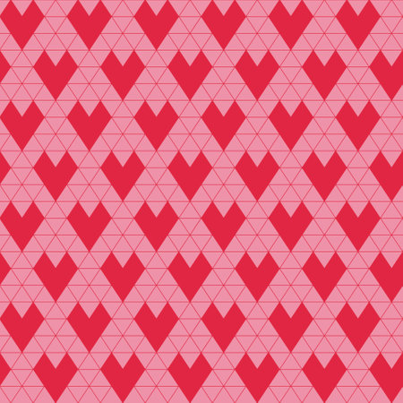 Valentine's Day Background  Seamless Pattern  in vectorのイラスト素材