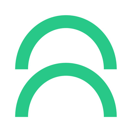 Arch double symbol brutalist shape
