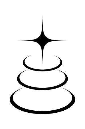 Flying upward igniting star symbolのイラスト素材