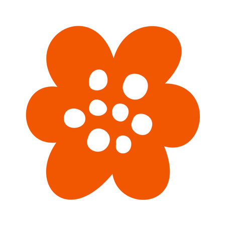 Flower blossom natural minimal elementのイラスト素材