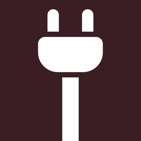 Electric plug minimal geometric symbol