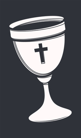 Goblet cup easter calyx symbolのイラスト素材