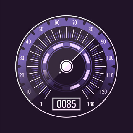 Speedometer auto control panel design