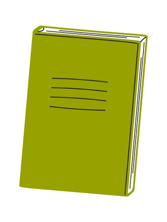 Copybook stationery planner book itemのイラスト素材