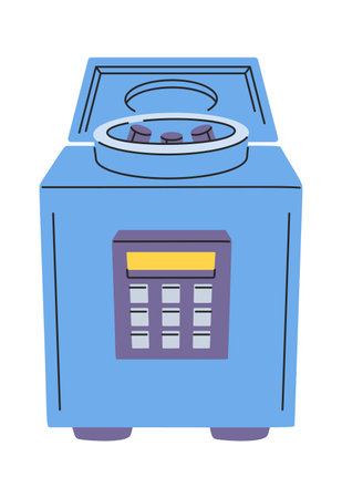 Centrifuge hand-drawn science laboratory equipmentのイラスト素材