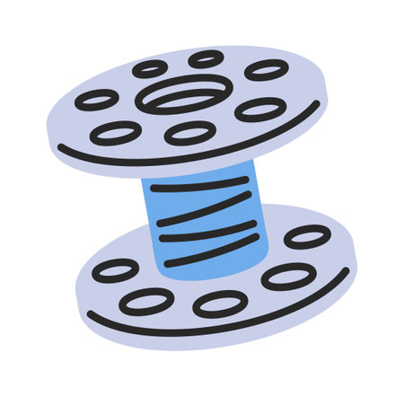 Sewing machine thread spool design