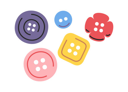 Various buttons dressmaking accessory set