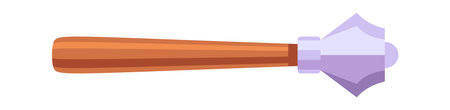 Ancient mace historic weapon cartoonのイラスト素材