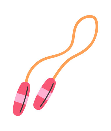 Skipping rope kids toy cartoonのイラスト素材