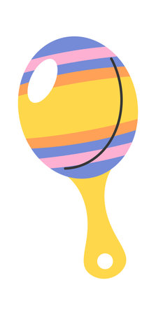 Rattle toy baby shower cartoon