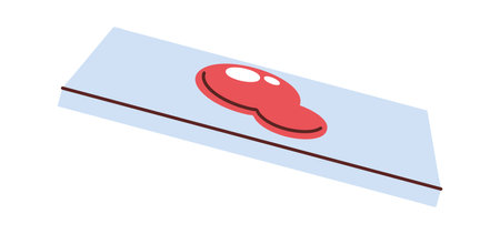 Blood sample medical glass cartoonのイラスト素材