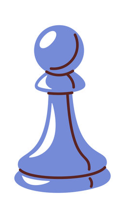 Chess pawn cartoon design elementのイラスト素材