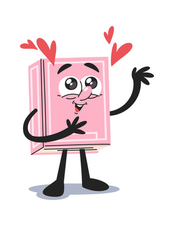 Romantic story book cartoon characterのイラスト素材