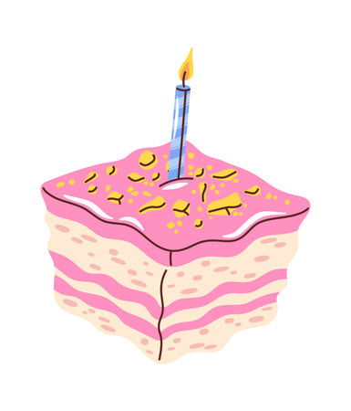 Birthday cheesecake with pink icing