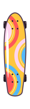 Skateboard cute hippie style design