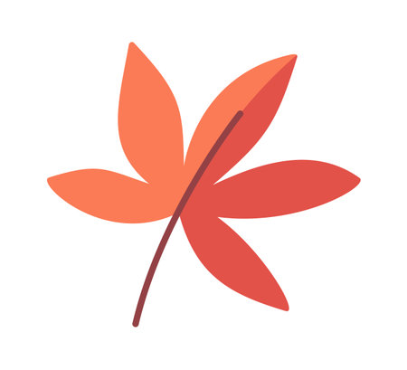 Flying autumn tree leaf designのイラスト素材