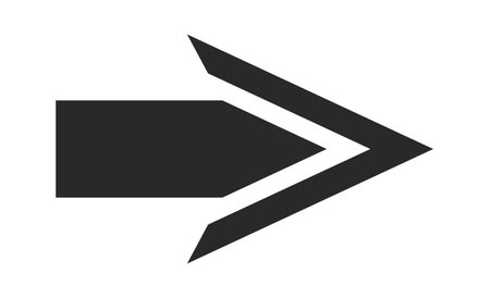 Arrow forward moving creative shape