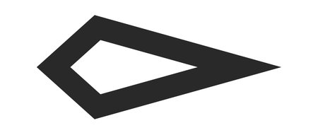 Cursor geometric frame mouse pointer