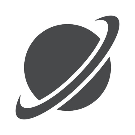 Orbiting planet y2k element designのイラスト素材