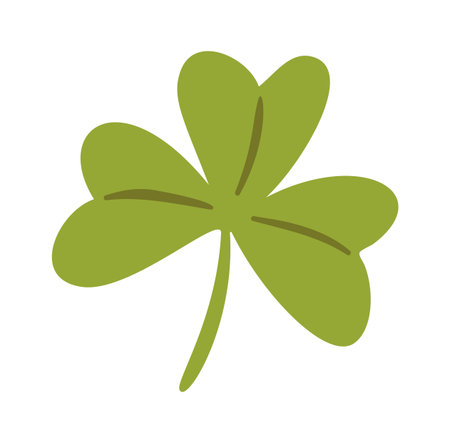 Clover green plant leaf elementのイラスト素材