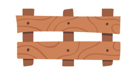 Wooden fence wild west designのイラスト素材
