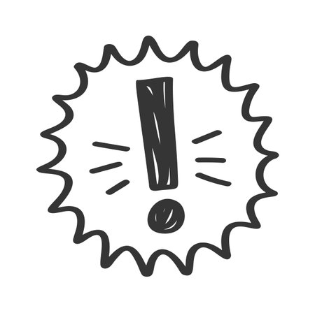 Exclamation reaction speech bubble burstのイラスト素材